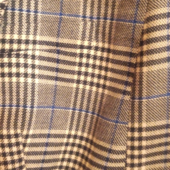 TALBOTS PETITE SIZE 12 Plaid Double-Breasted Blazer - Picture 8 of 10